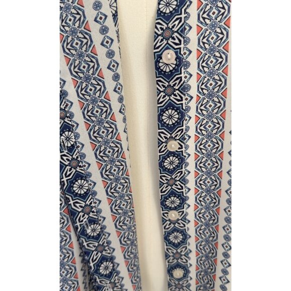 Sanctuary V-Neck Sleeveless Split Back Button Up Top Blouse Women's Sz L - Picture 7 of 11